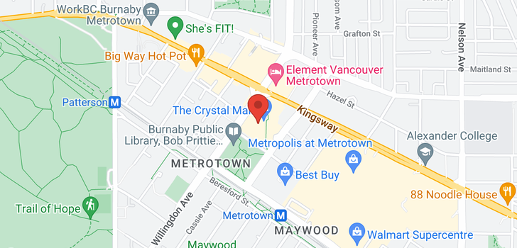 map of 406 223 St Clair Ave W